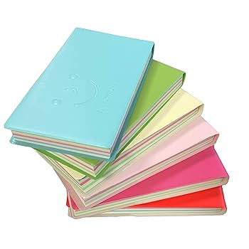 Amazon | QINNKJIA スマイリー 単語帳 かわいい 6 冊 6 色